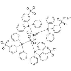 Ruthenate(4-), di-μ-chlorodichlorotetrakis[3-(diphenylphosphino-κP)benzenesulfonato]di-, tetrahydrogen