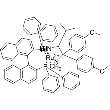 (OC-6-14)-Ruthenium, [1,1′-(1R)-[1,1′-binaphthalene]-2,2′-diylbis[1,1-diphenylphosphine-κP]][(2S)-1,1-bis(4-methoxyphenyl)-3-methyl-1,2-butanediamine-κN1,κN2]dichloro-