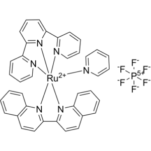 Ruthenium(2+), (2,2′-biquinoline-κN1,κN1′)(pyridine)(2,2′:6′,2”-terpyridine-κN1,κN1′,κN1”)-, (OC-6-32)-, hexafluorophosphate(1-) 1:2