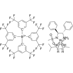 [(1S,2S)-2-amino-1,2-diphenylethyl(methanesulfonamido)](p-cymene)ruthenium(II) tetrakis[3,5-bis(trifluoromethyl)phenyl]borate