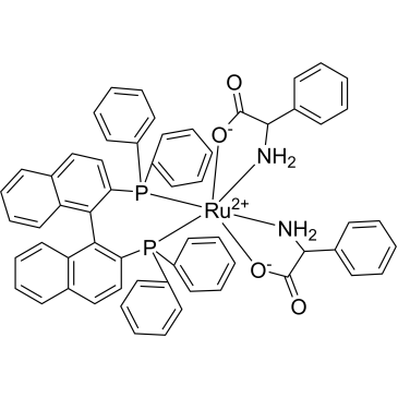 (OC-6-33)-Bis[(αR)-α-(amino-κN)benzeneacetato-κO][1,1′-(1R)-[1,1′-binaphthalene]-2,2′-diylbis[1,1-diphenylphosphine-κP]]ruthenium