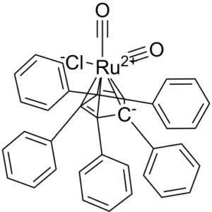 Dicarbonylchloro[(1,2,3,4,5-η)-1,2,3,4,5-pentaphenyl-2,4-cyclopentadien-1-yl]-Ruthenium