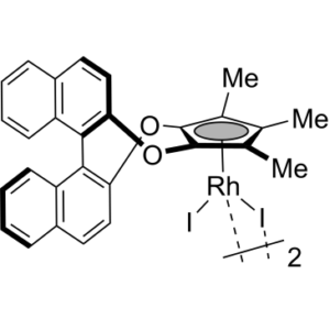 (Diiodo)(16bR)-1,2,3-trimethyl-2H-cyclopenta[b]dinaphtho[2,1-e:1′,2′-g][1,4]dioxocine Rhodium(III)