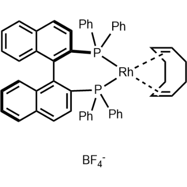 Rhodium(1+), [1,1′-(1R)-[1,1′-binaphthalene]-2,2′-diylbis[1,1-diphenylphosphine-κP]][(1,2,5,6-η)-1,5-cyclooctadiene]-, tetrafluoroborate(1-) 1:1
