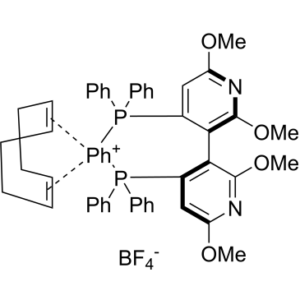 Rhodium(1+), [(3S)-4,4′-bis(diphenylphosphino-κP)-2,2′,6,6′-tetramethoxy-3,3′-bipyridine][(1,2,5,6-η)-1,5-cyclooctadiene]-, tetrafluoroborate(1-) 1:1