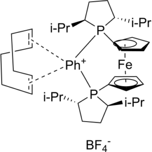 Rhodium(1+), [1,2-bis[(2S,5S)-2,5-bis(1-methylethyl)-1-phospholanyl-κP]ferrocene][(1,2,5,6-η)-1,5-cyclooctadiene]-, tetrafluoroborate(1-)
