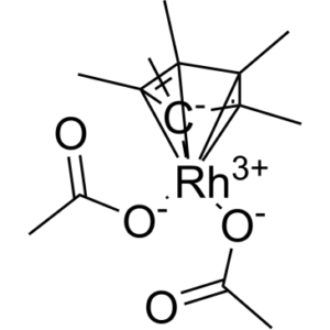 Bis(acetato-κO)[(1,2,3,4,5-η)-1,2,3,4,5-pentamethyl-2,4-cyclopentadien-1-yl]rhodium