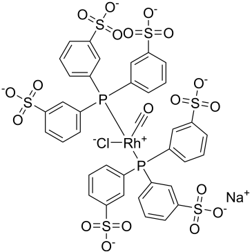 Rhodate(6-), carbonylchlorobis[[3,3′,3”-(phosphinidyne-κP)tris[benzenesulfonato]](3-)]-, sodium 1:6