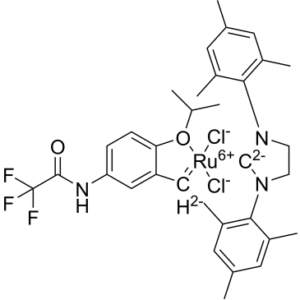 (SP-5-41)-[1,3-Bis(2,4,6-trimethylphenyl)-2-imidazolidinylidene]dichloro[[2-(1-methylethoxy-κO)-5-[(2,2,2-trifluoroacetyl)amino]phenyl]methylene-κC]ruthenium