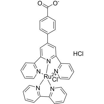 Chloro(2,2′-bipyridine)(4′-(4-carboxyphenyl)-2,2′,2”-terpyridine)ruthenium(1+) dihydrochloride