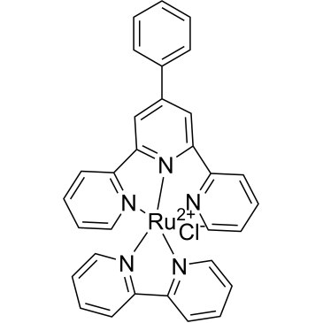 Chloro(2,2′-bipyridine)(4′-phenyl-2,2′,2”-terpyridine)ruthenium(1+) monochloride