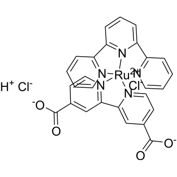 Chloro(4,4′-dicarboxy-2,2′-bipyridine)(2,2′,2”-terpyridine)ruthenium(1+) dihydrochloride