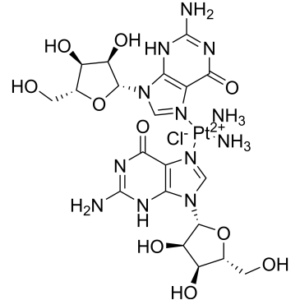Platinum(2+), diamminebis(guanosine-κN7)-, dichloride