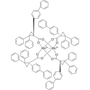 Rhodium, tetrakis[μ-[(1R)-1-[1,1′-biphenyl]-4-yl-2,2-diphenylcyclopropanecarboxylato-κO:κO′]]di-, Rh-Rh