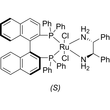 Dichloro[(S)-(−)-2,2′-bis(diphenylphosphino)-1,1′-binaphthyl][(1R,2R)-(+)-1,2-diphenylethylenediamine] ruthenium(II)