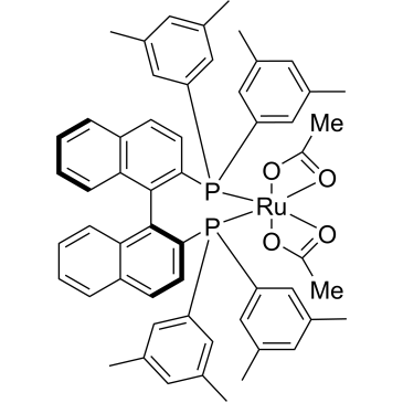 Diacetato{(S)-(-)-2,2′-bis[di(3,5-xylyl)phosphino]-1,1′-binaphthyl}ruthenium(II)