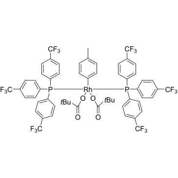 Bis(2,2-dimethylpropanoato)(4-methylphenyl)bis[tris[4-(trifluoromethyl)phenyl]phosphine]rhodium