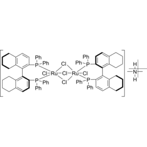 Dimethylammonium dichlorotri(μ-chloro)bis[(S)-(-)-2,2′-bis(diphenylphosphino)-5,5′,6,6′,7,7′,8,8′-octahydro-1,1′-binaphthyl]diruthenate(II)