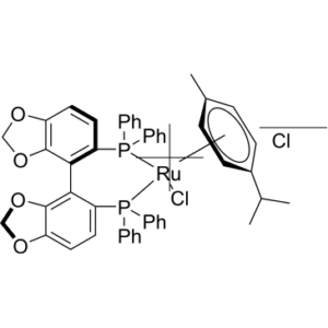 Chloro[(R)-(+)-5,5′-bis(diphenylphosphino)-4,4′-bi-1,3-benzodioxole](p-cymene)ruthenium(II) chloride